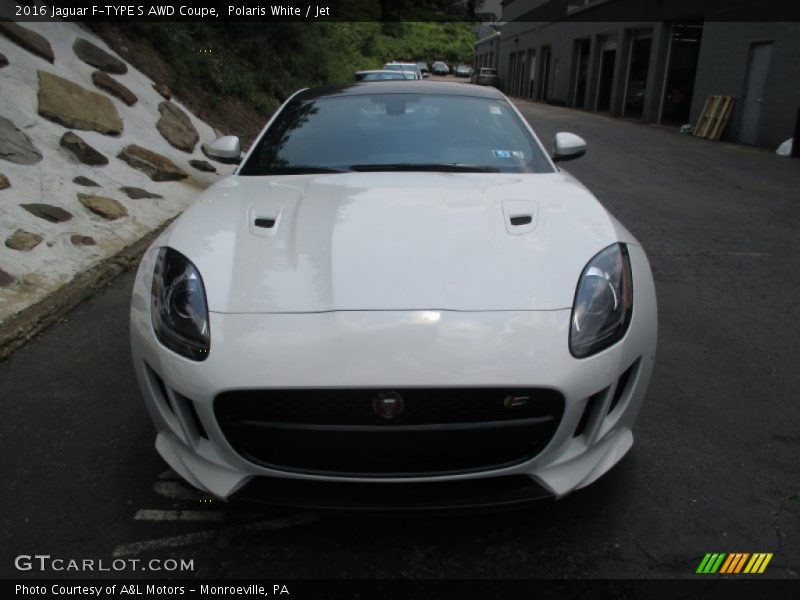 Polaris White / Jet 2016 Jaguar F-TYPE S AWD Coupe