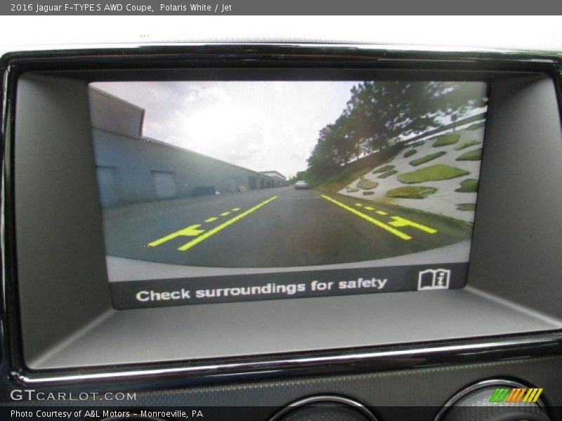 Polaris White / Jet 2016 Jaguar F-TYPE S AWD Coupe