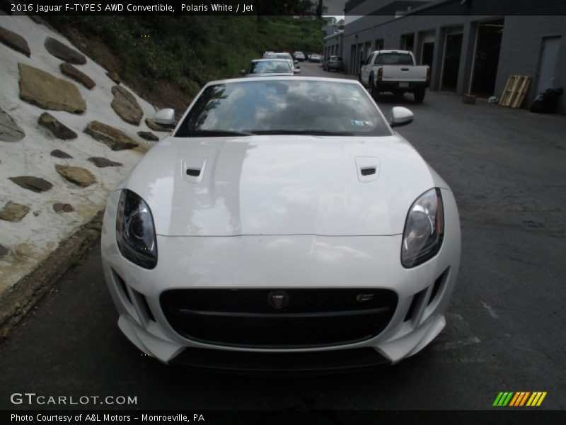 Polaris White / Jet 2016 Jaguar F-TYPE S AWD Convertible