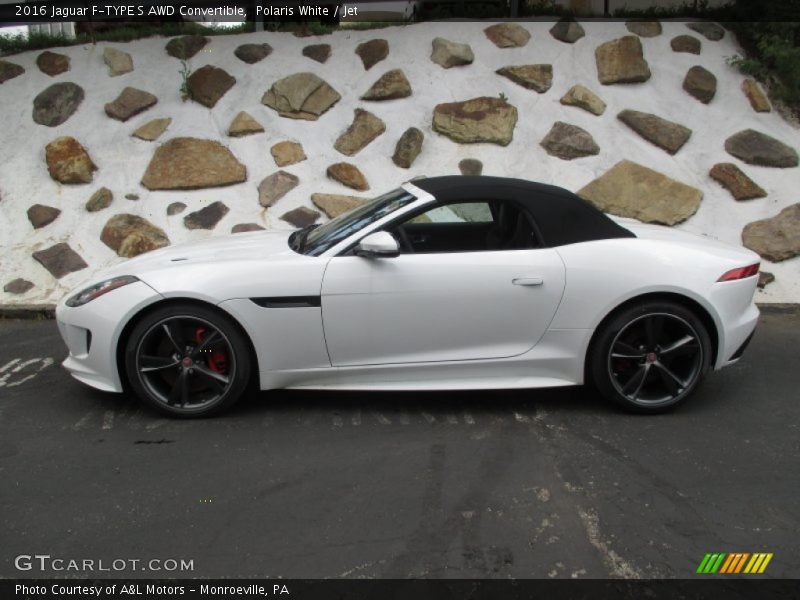 Polaris White / Jet 2016 Jaguar F-TYPE S AWD Convertible