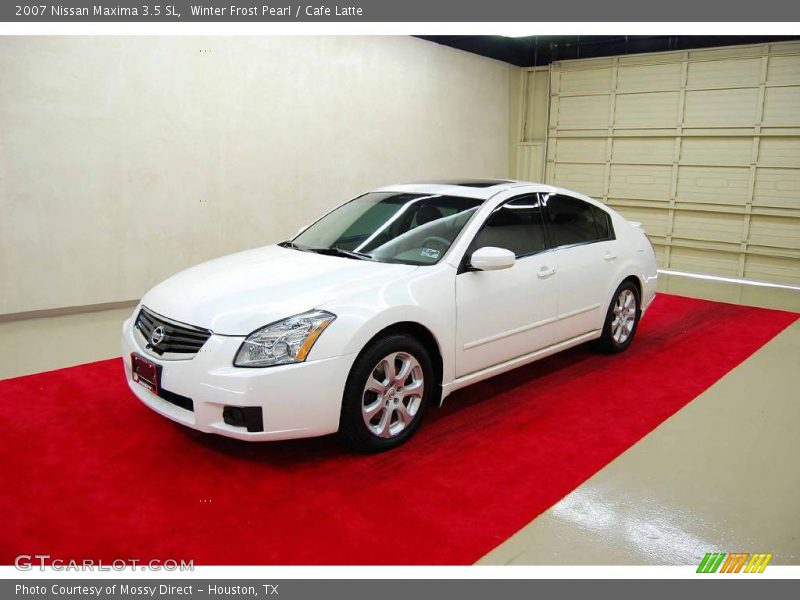 Winter Frost Pearl / Cafe Latte 2007 Nissan Maxima 3.5 SL