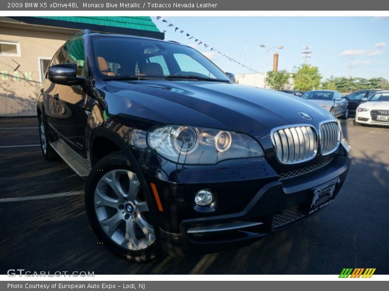 Monaco Blue Metallic / Tobacco Nevada Leather 2009 BMW X5 xDrive48i