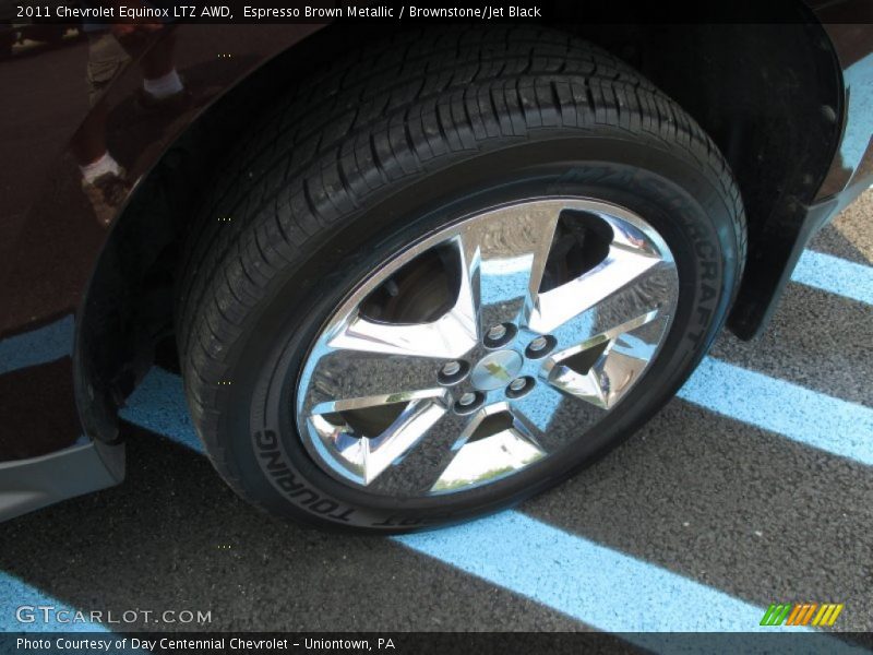 Espresso Brown Metallic / Brownstone/Jet Black 2011 Chevrolet Equinox LTZ AWD