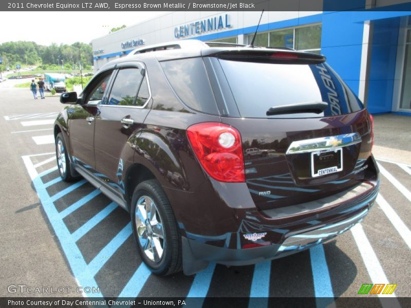 Espresso Brown Metallic / Brownstone/Jet Black 2011 Chevrolet Equinox LTZ AWD