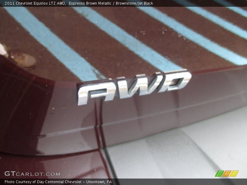 Espresso Brown Metallic / Brownstone/Jet Black 2011 Chevrolet Equinox LTZ AWD