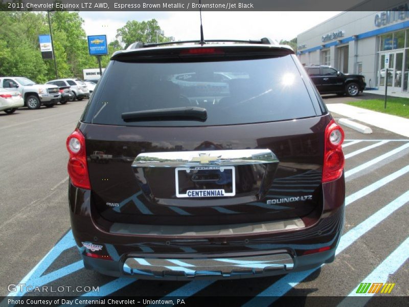 Espresso Brown Metallic / Brownstone/Jet Black 2011 Chevrolet Equinox LTZ AWD