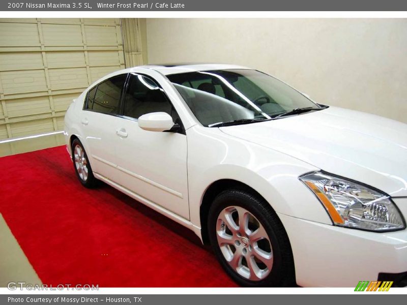 Winter Frost Pearl / Cafe Latte 2007 Nissan Maxima 3.5 SL