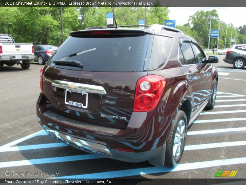 Espresso Brown Metallic / Brownstone/Jet Black 2011 Chevrolet Equinox LTZ AWD