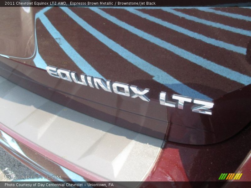 Espresso Brown Metallic / Brownstone/Jet Black 2011 Chevrolet Equinox LTZ AWD