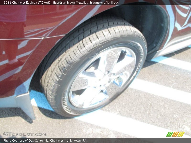 Espresso Brown Metallic / Brownstone/Jet Black 2011 Chevrolet Equinox LTZ AWD