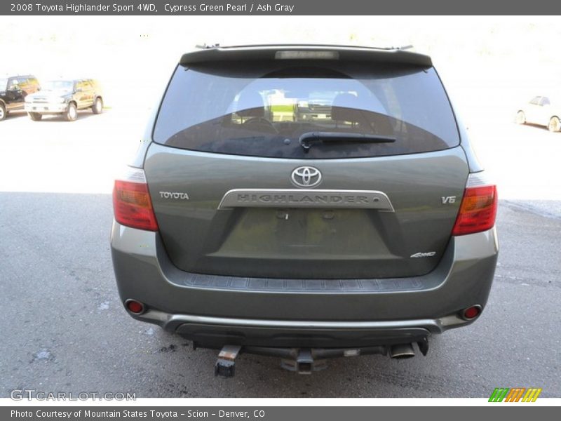 Cypress Green Pearl / Ash Gray 2008 Toyota Highlander Sport 4WD