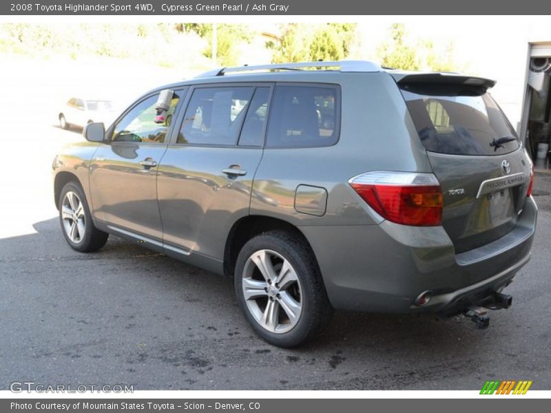 Cypress Green Pearl / Ash Gray 2008 Toyota Highlander Sport 4WD