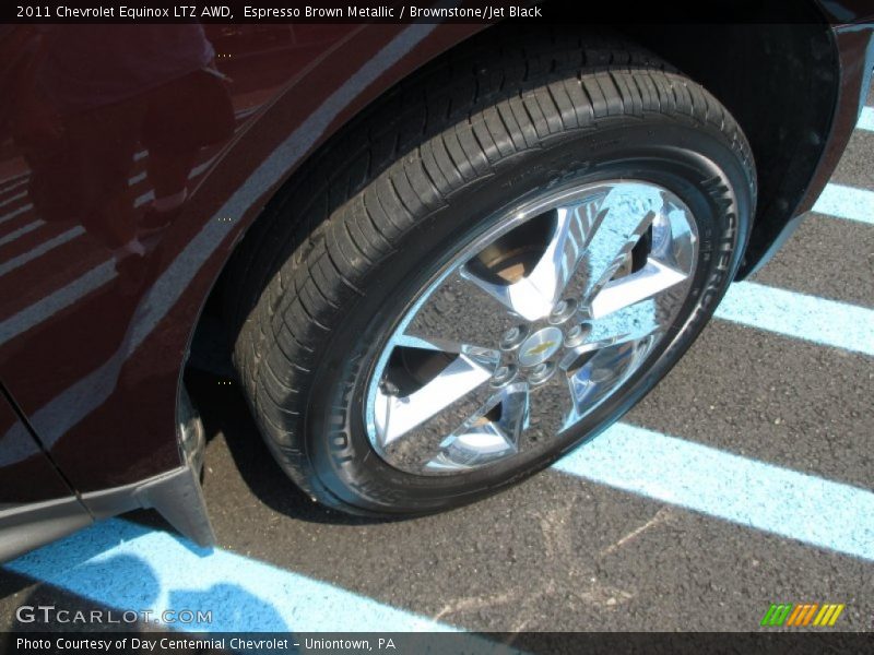 Espresso Brown Metallic / Brownstone/Jet Black 2011 Chevrolet Equinox LTZ AWD