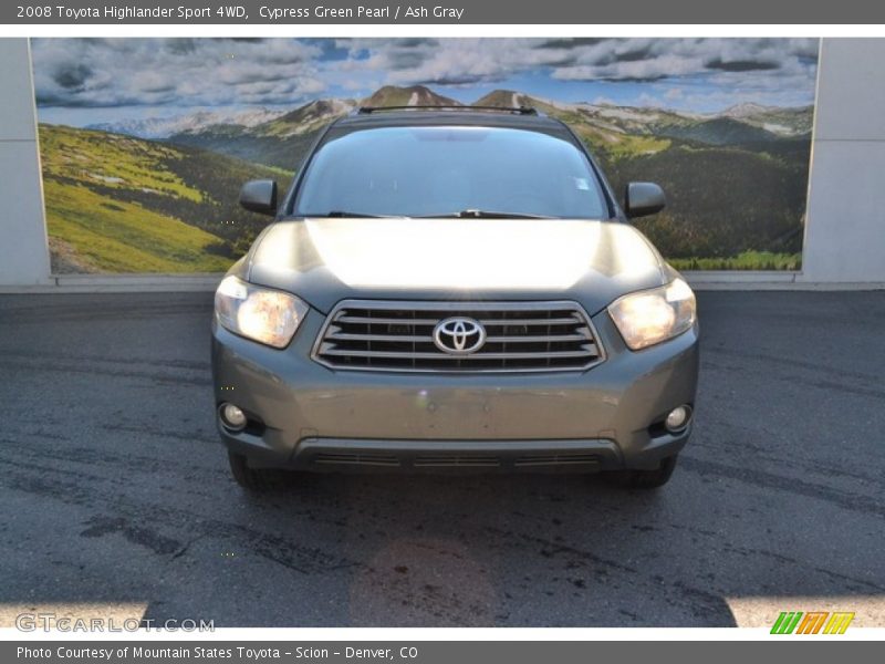 Cypress Green Pearl / Ash Gray 2008 Toyota Highlander Sport 4WD