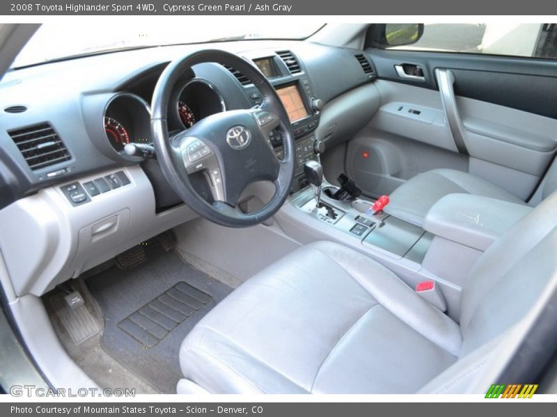 Cypress Green Pearl / Ash Gray 2008 Toyota Highlander Sport 4WD