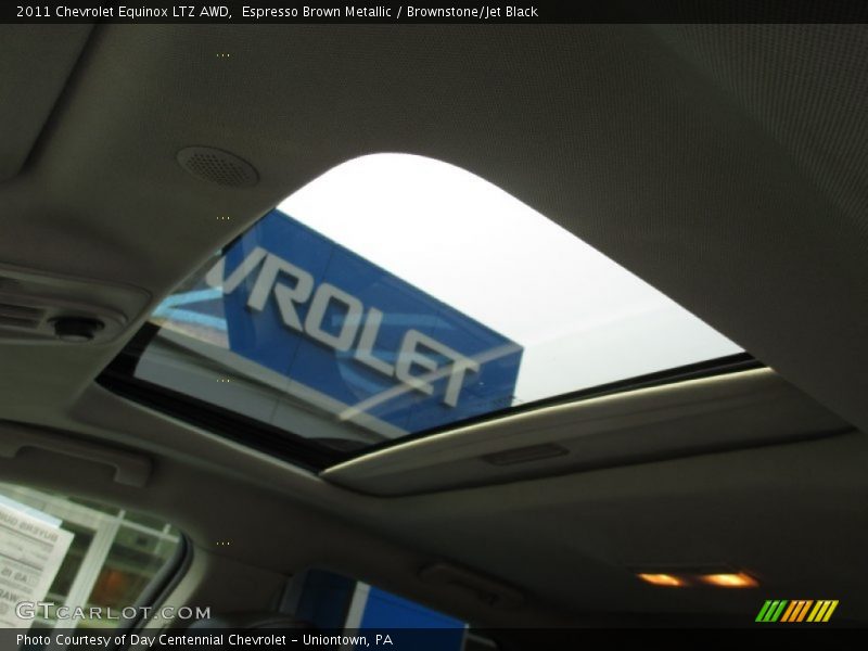 Espresso Brown Metallic / Brownstone/Jet Black 2011 Chevrolet Equinox LTZ AWD