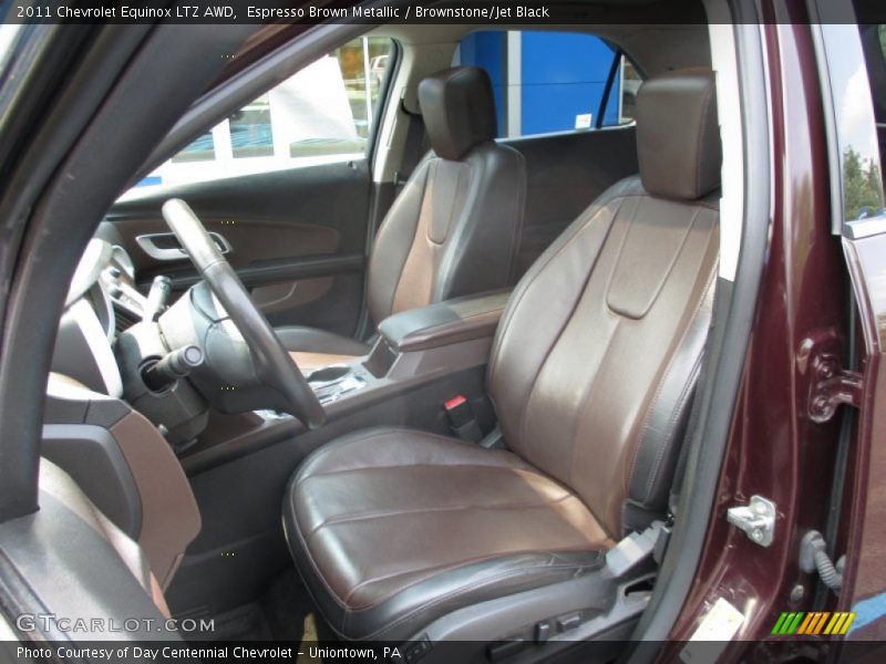 Espresso Brown Metallic / Brownstone/Jet Black 2011 Chevrolet Equinox LTZ AWD