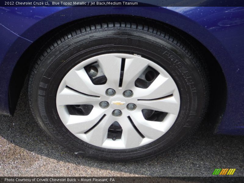 Blue Topaz Metallic / Jet Black/Medium Titanium 2012 Chevrolet Cruze LS