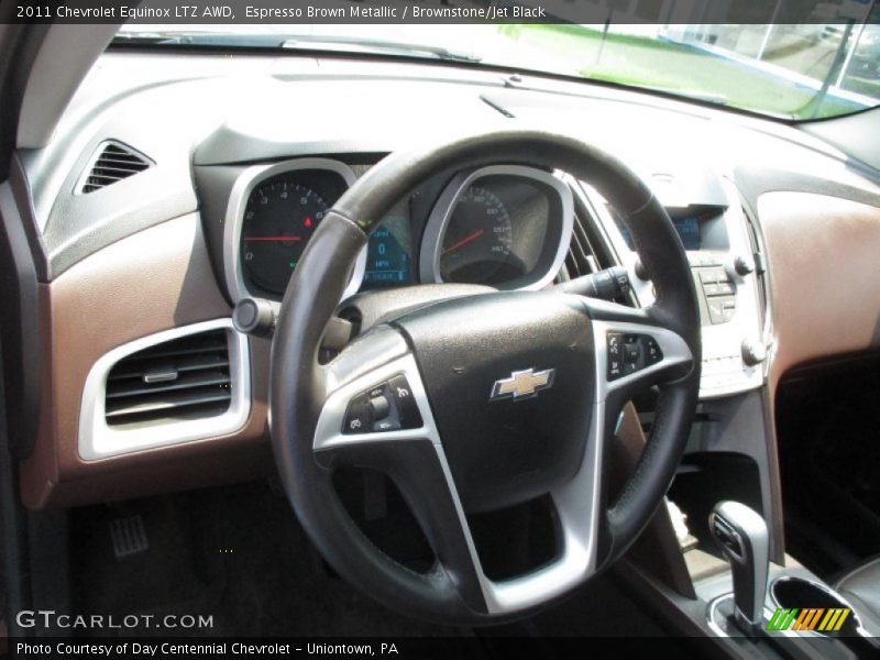 Espresso Brown Metallic / Brownstone/Jet Black 2011 Chevrolet Equinox LTZ AWD