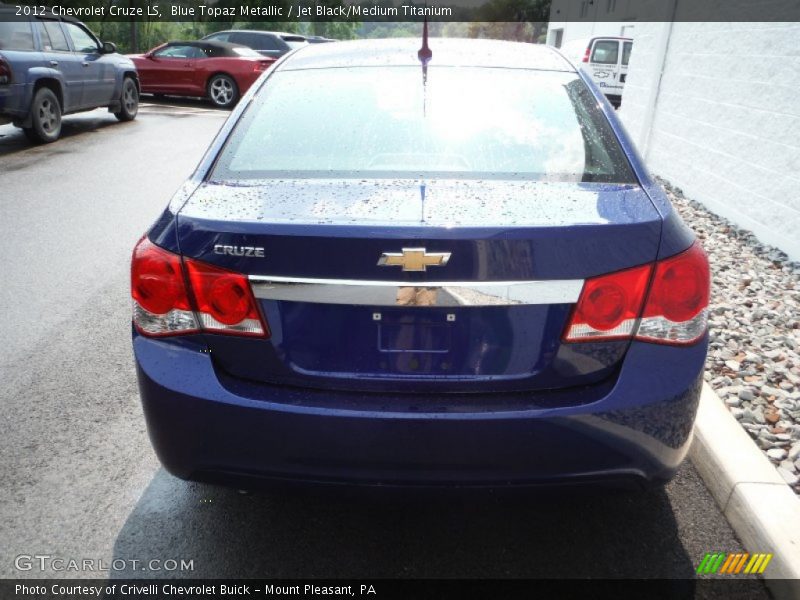 Blue Topaz Metallic / Jet Black/Medium Titanium 2012 Chevrolet Cruze LS