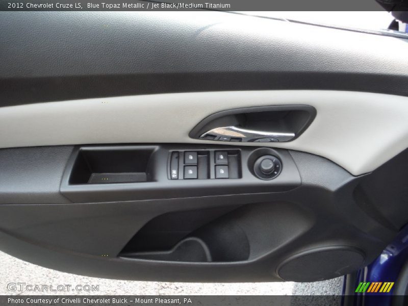 Blue Topaz Metallic / Jet Black/Medium Titanium 2012 Chevrolet Cruze LS