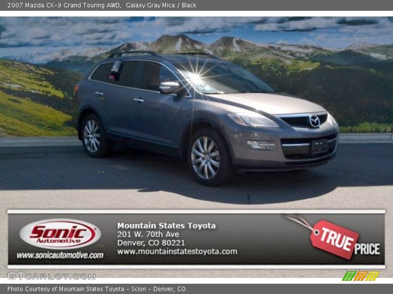 Galaxy Gray Mica / Black 2007 Mazda CX-9 Grand Touring AWD