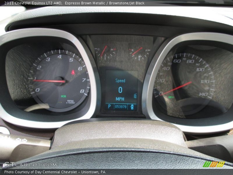 Espresso Brown Metallic / Brownstone/Jet Black 2011 Chevrolet Equinox LTZ AWD