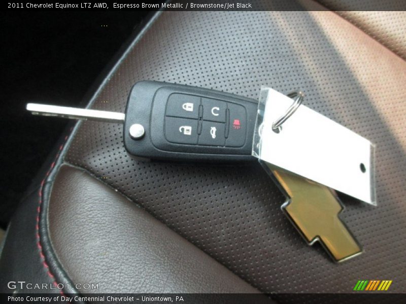 Espresso Brown Metallic / Brownstone/Jet Black 2011 Chevrolet Equinox LTZ AWD