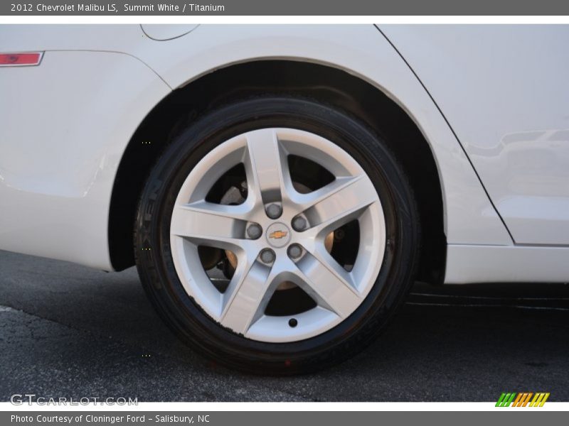 Summit White / Titanium 2012 Chevrolet Malibu LS