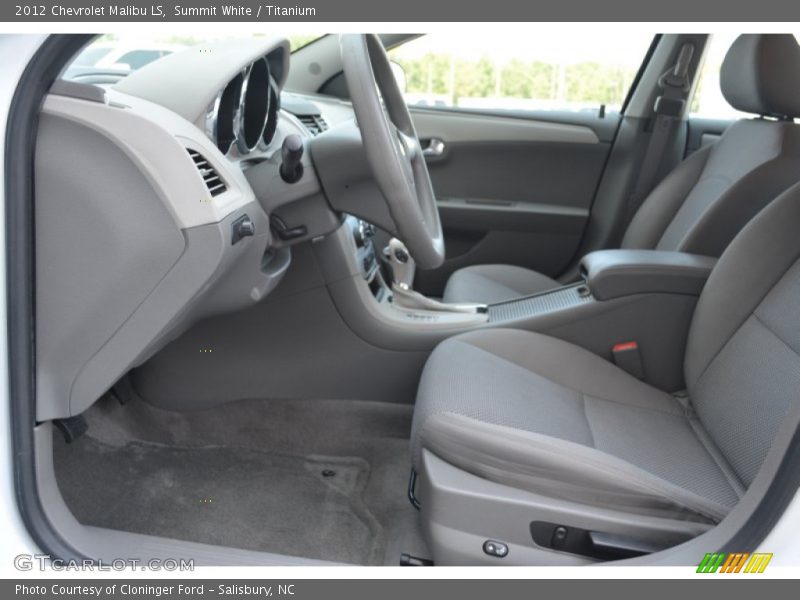 Summit White / Titanium 2012 Chevrolet Malibu LS