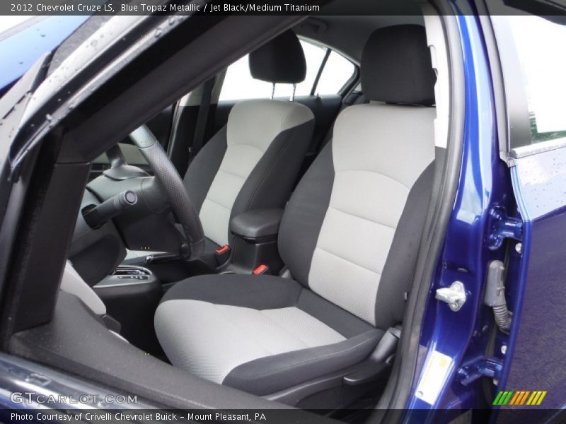 Blue Topaz Metallic / Jet Black/Medium Titanium 2012 Chevrolet Cruze LS