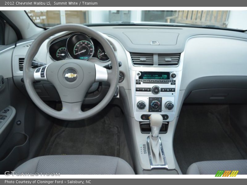 Summit White / Titanium 2012 Chevrolet Malibu LS