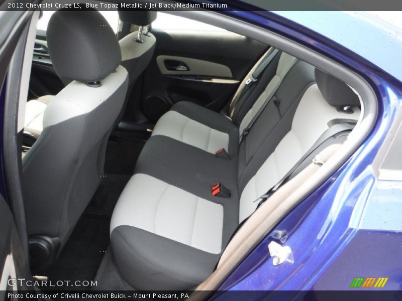 Blue Topaz Metallic / Jet Black/Medium Titanium 2012 Chevrolet Cruze LS