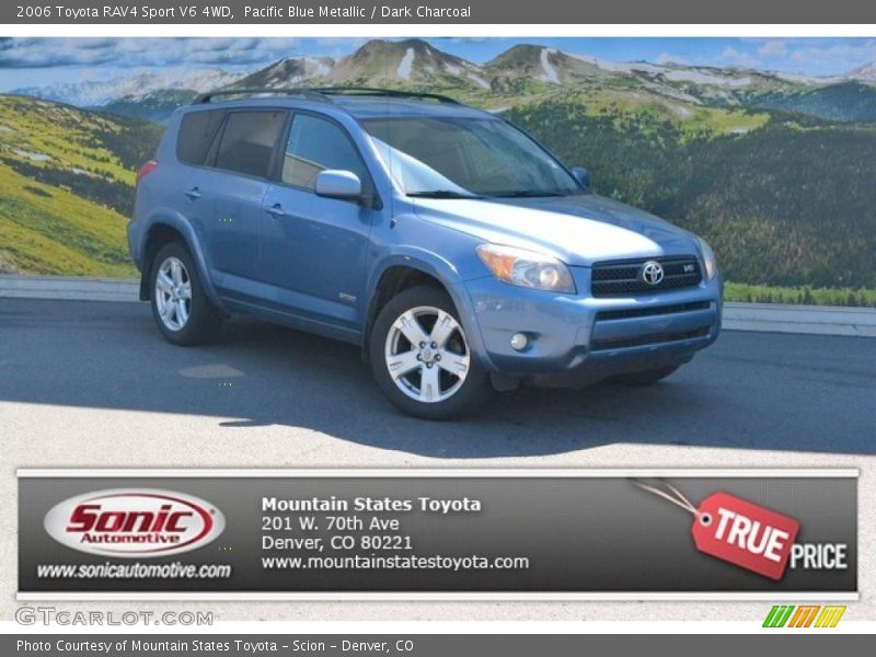 Pacific Blue Metallic / Dark Charcoal 2006 Toyota RAV4 Sport V6 4WD