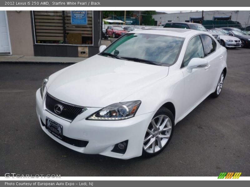 Starfire White Pearl / Black 2012 Lexus IS 250 AWD