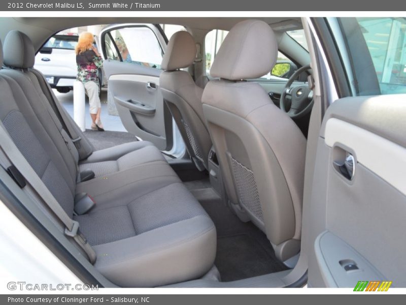 Summit White / Titanium 2012 Chevrolet Malibu LS
