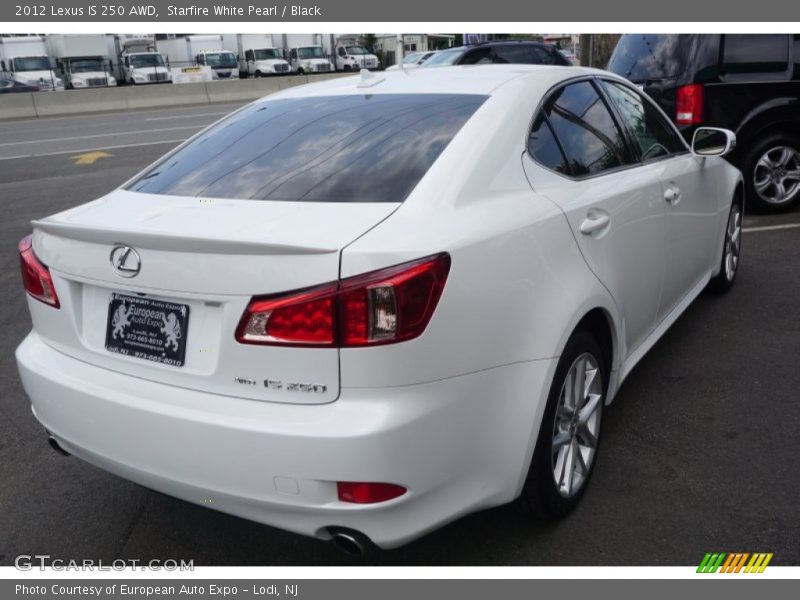 Starfire White Pearl / Black 2012 Lexus IS 250 AWD