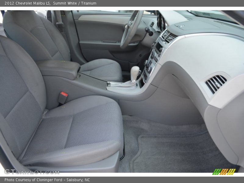 Summit White / Titanium 2012 Chevrolet Malibu LS