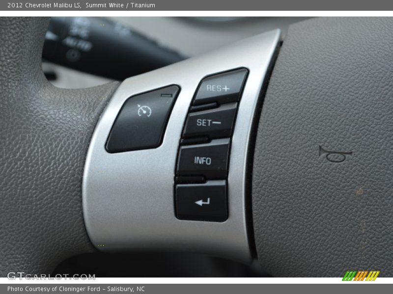 Summit White / Titanium 2012 Chevrolet Malibu LS