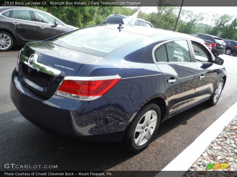 Midnight Blue Metallic / Dark Titanium/Light Titanium 2010 Buick LaCrosse CX