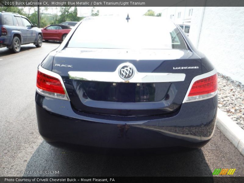 Midnight Blue Metallic / Dark Titanium/Light Titanium 2010 Buick LaCrosse CX