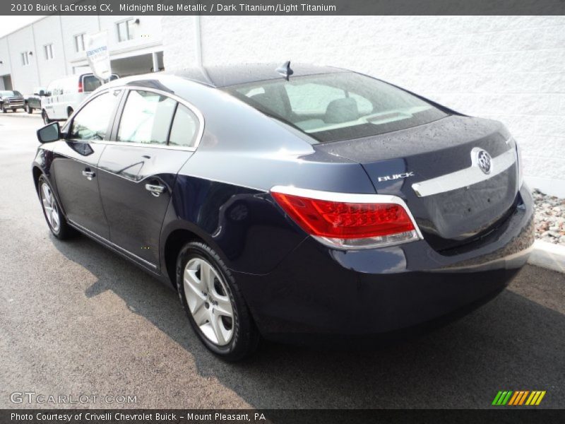 Midnight Blue Metallic / Dark Titanium/Light Titanium 2010 Buick LaCrosse CX