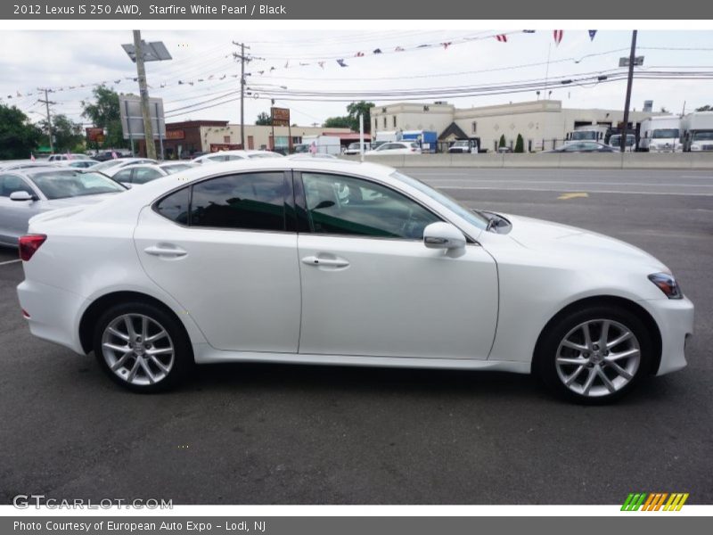 Starfire White Pearl / Black 2012 Lexus IS 250 AWD