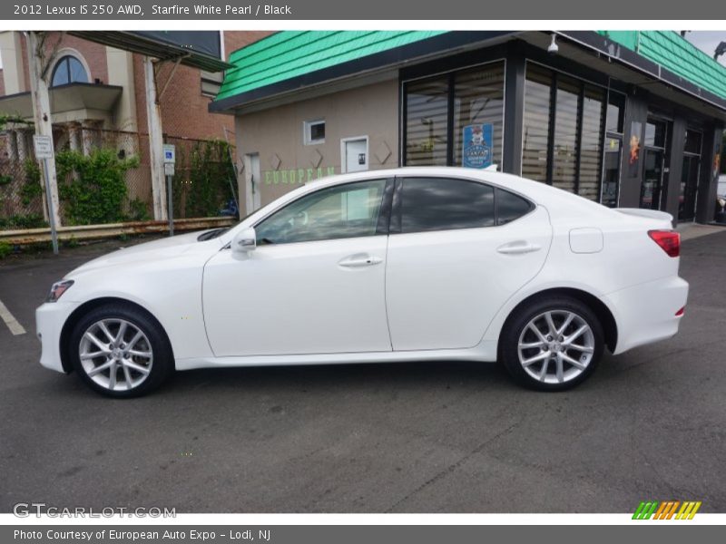 Starfire White Pearl / Black 2012 Lexus IS 250 AWD