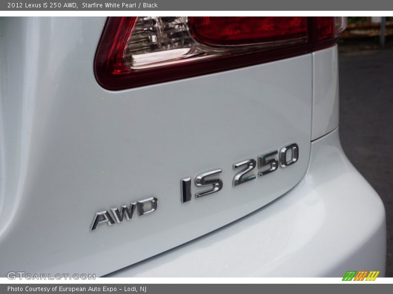 Starfire White Pearl / Black 2012 Lexus IS 250 AWD