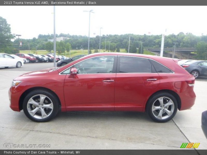 Barcelona Red Metallic / Black 2013 Toyota Venza XLE AWD