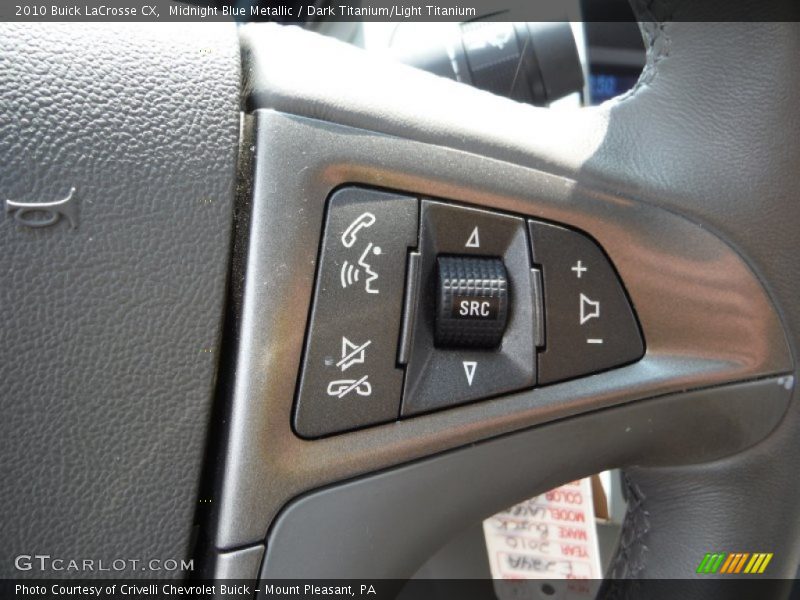 Midnight Blue Metallic / Dark Titanium/Light Titanium 2010 Buick LaCrosse CX