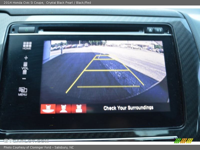 Crystal Black Pearl / Black/Red 2014 Honda Civic Si Coupe