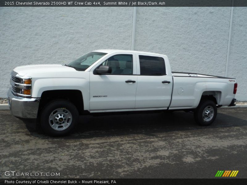 Summit White / Jet Black/Dark Ash 2015 Chevrolet Silverado 2500HD WT Crew Cab 4x4
