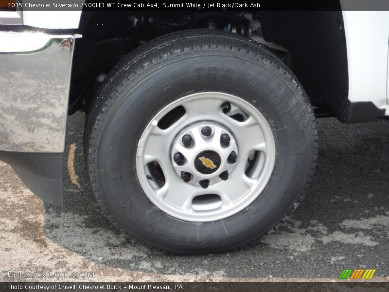 Summit White / Jet Black/Dark Ash 2015 Chevrolet Silverado 2500HD WT Crew Cab 4x4